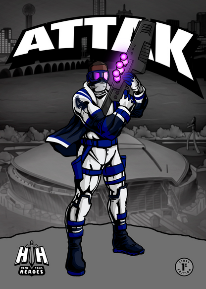 Home Team Heroes Football Poster