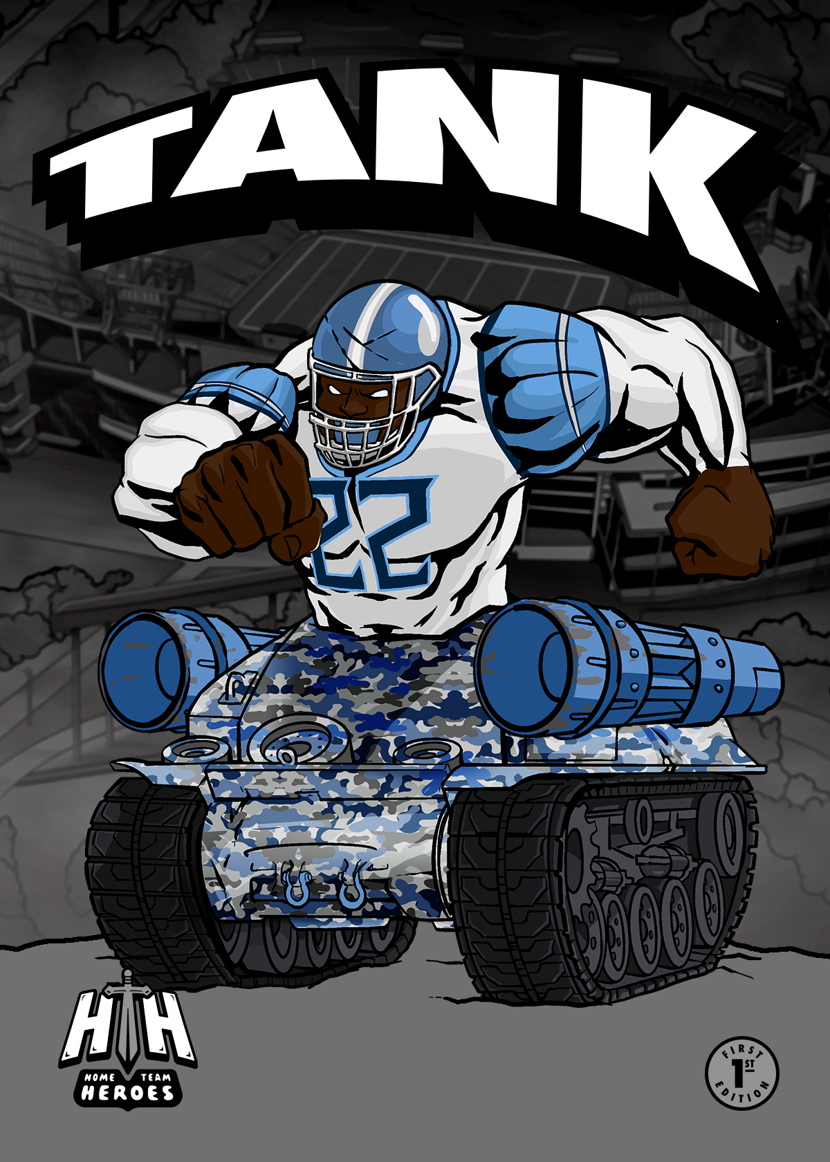 Home Team Heroes Football Poster
